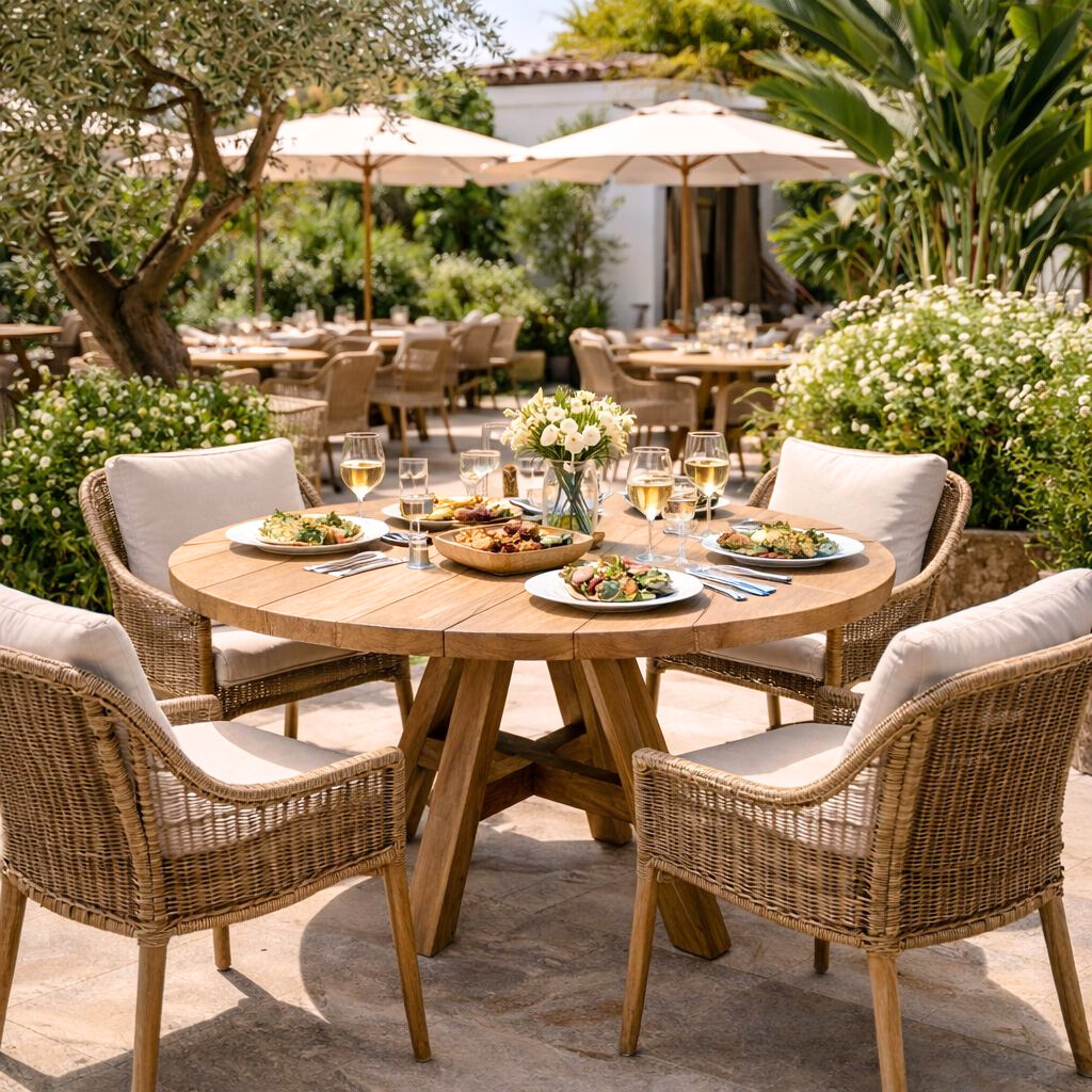 JADE - Table en bois de teck