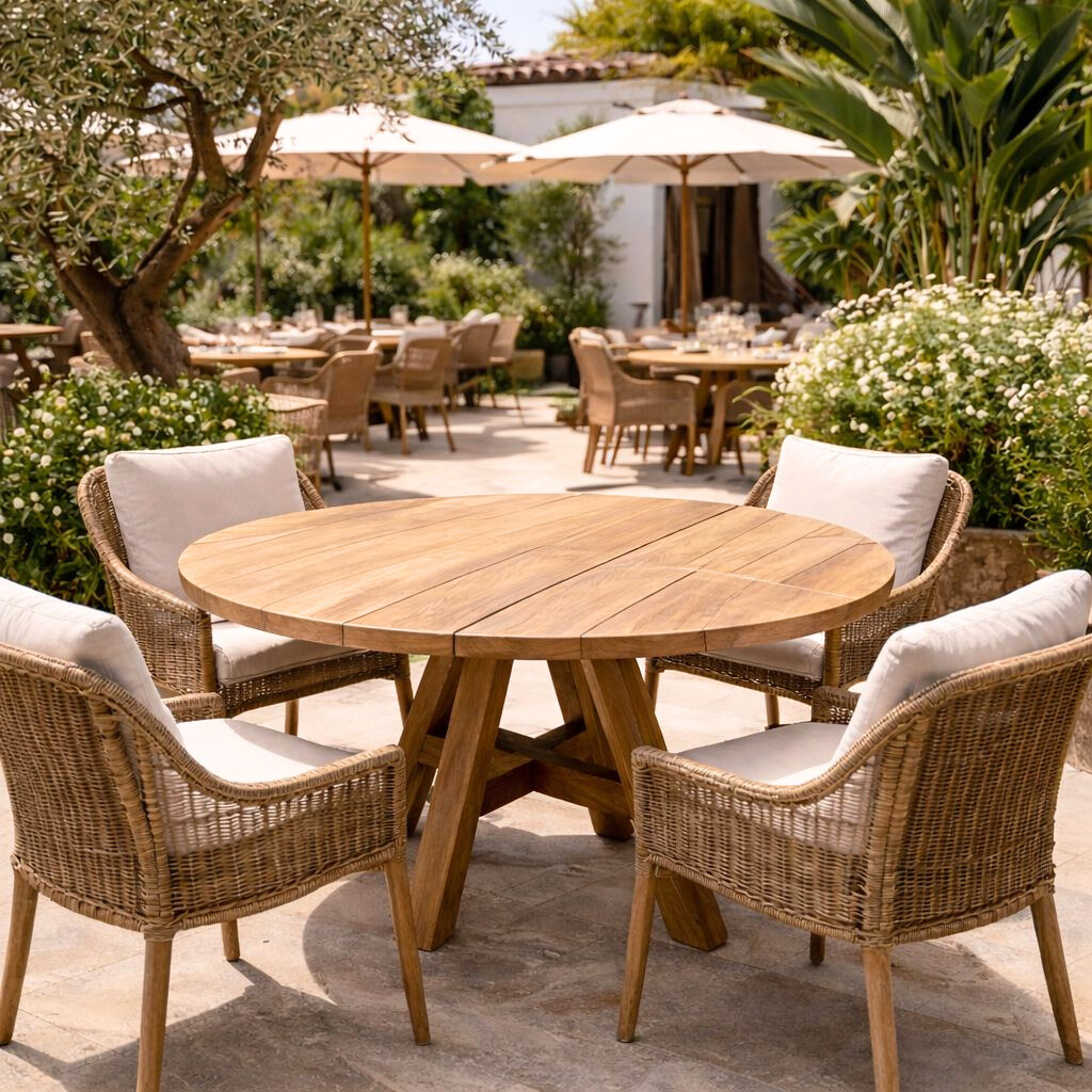 JADE - Table en bois de teck