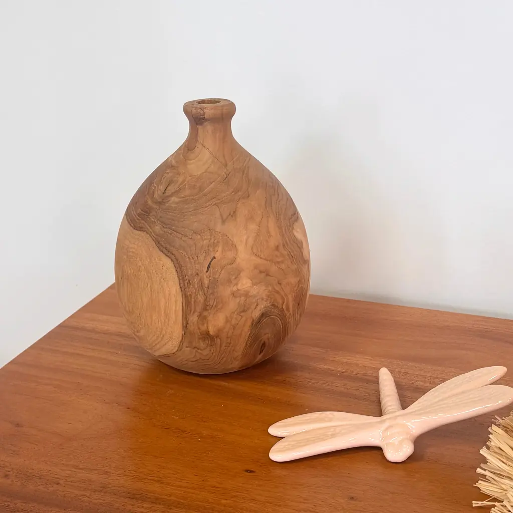 AMANDE - Objet déco en teck