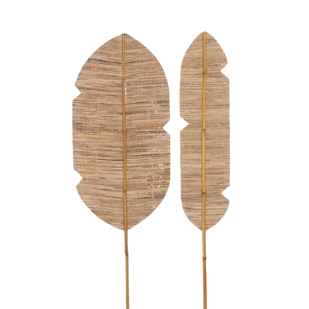 OMBRE LOT- Feuille de bananier et tige en bambou GRANDE + PETITE