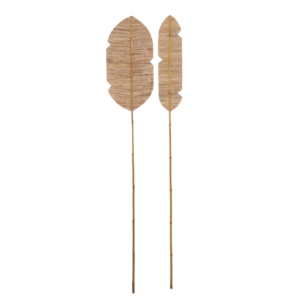 OMBRE LOT- Feuille de bananier et tige en bambou GRANDE + PETITE