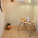 LOUK - Petit banc déco en rotin