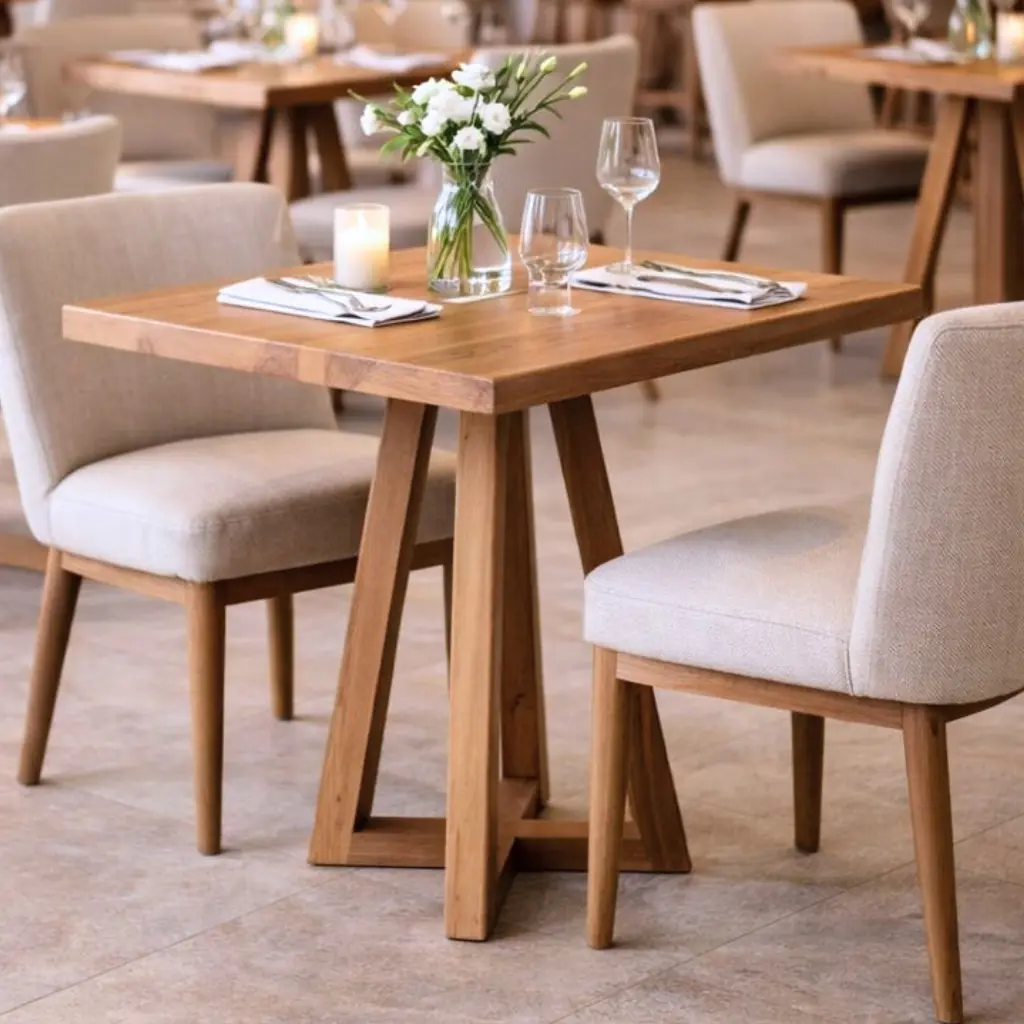 LIGNA - Table en teck carré