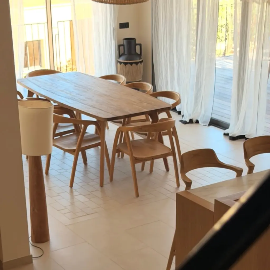 ANTA - Chaise naturelle en teck