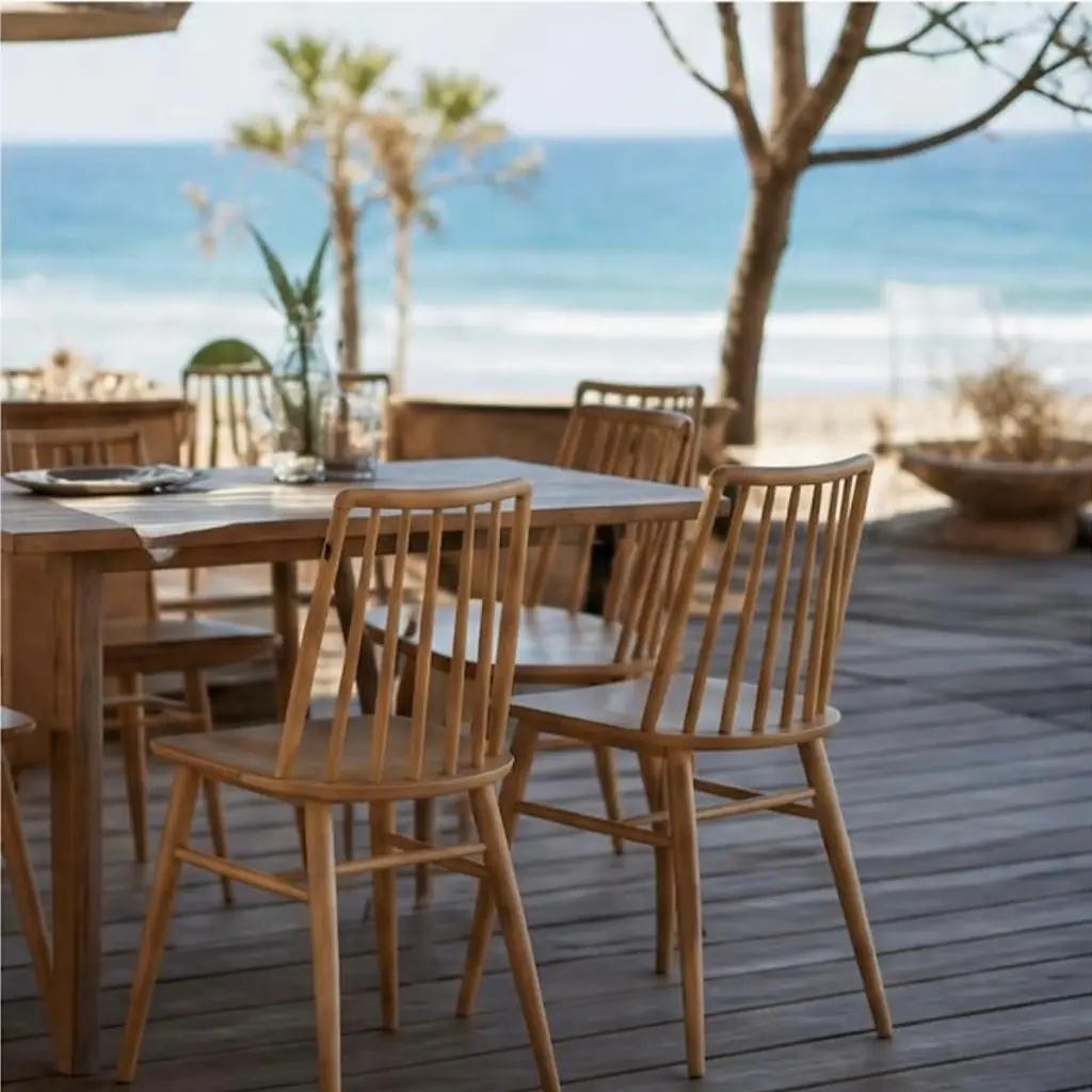 LISE - Chaise en bois de sungkai