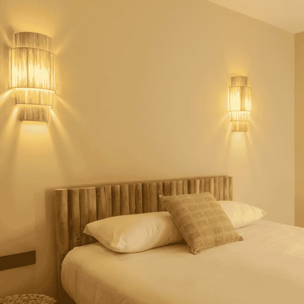 BEN - Applique en raphia - hotellerie