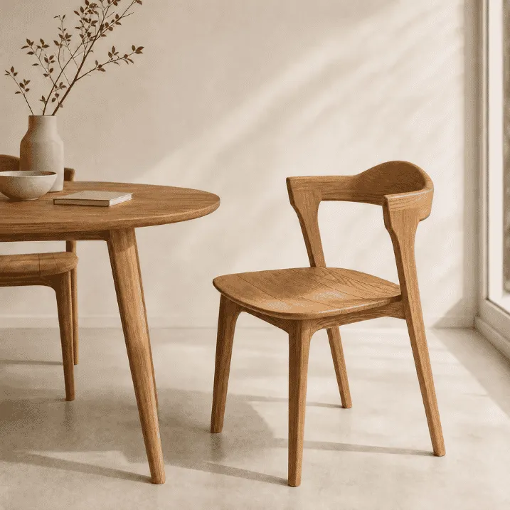 COTTA - Chaise en bois de teck pour professionnels