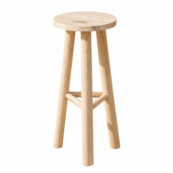 GILLI - Tabouret de bar en teck