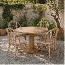 BLOOM - Table ronde en teck - professionnels