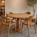 BLOOM - Table ronde en teck