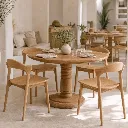 BLOOM - Table ronde en teck