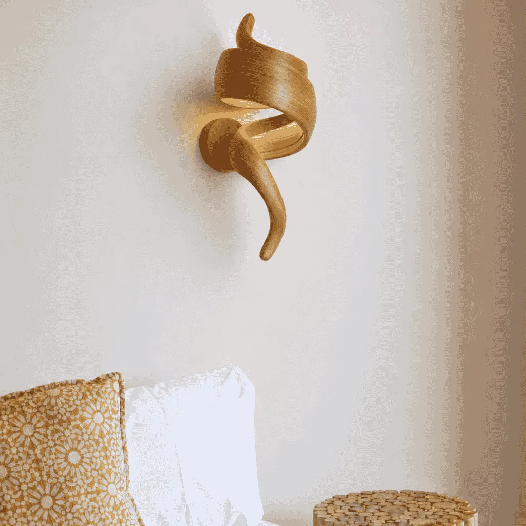 JASMIN - Applique murale torsadée en bambou