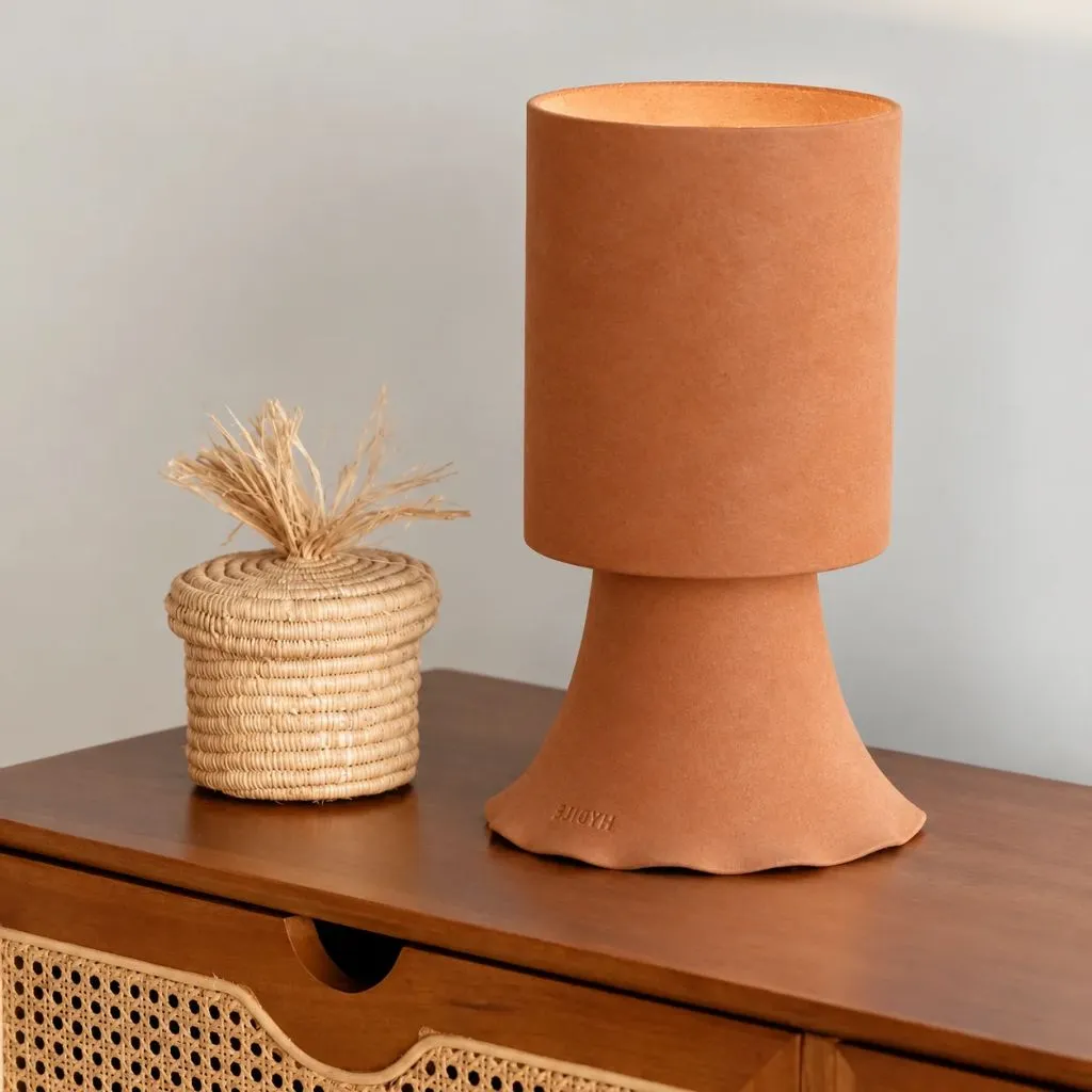 PAULA - Lampe à poser en terre cuite ocre