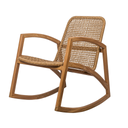 ANNA - Rocking chair en teck et corde synthétique L61*l75*H75