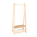 BILLY - Grand portant en bois d'eucalyptus H180xL77xl40cm