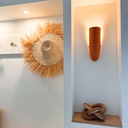 CARRA - objet décoratif en teck 20*12cm