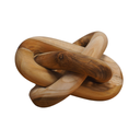 CARRA - objet décoratif en teck 20*12cm