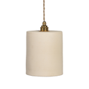 COLETTE - Suspension en terre cuite Blanche D15xH21cm