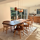 COLETTE - Suspension en terre cuite Ocre D15xH21cm