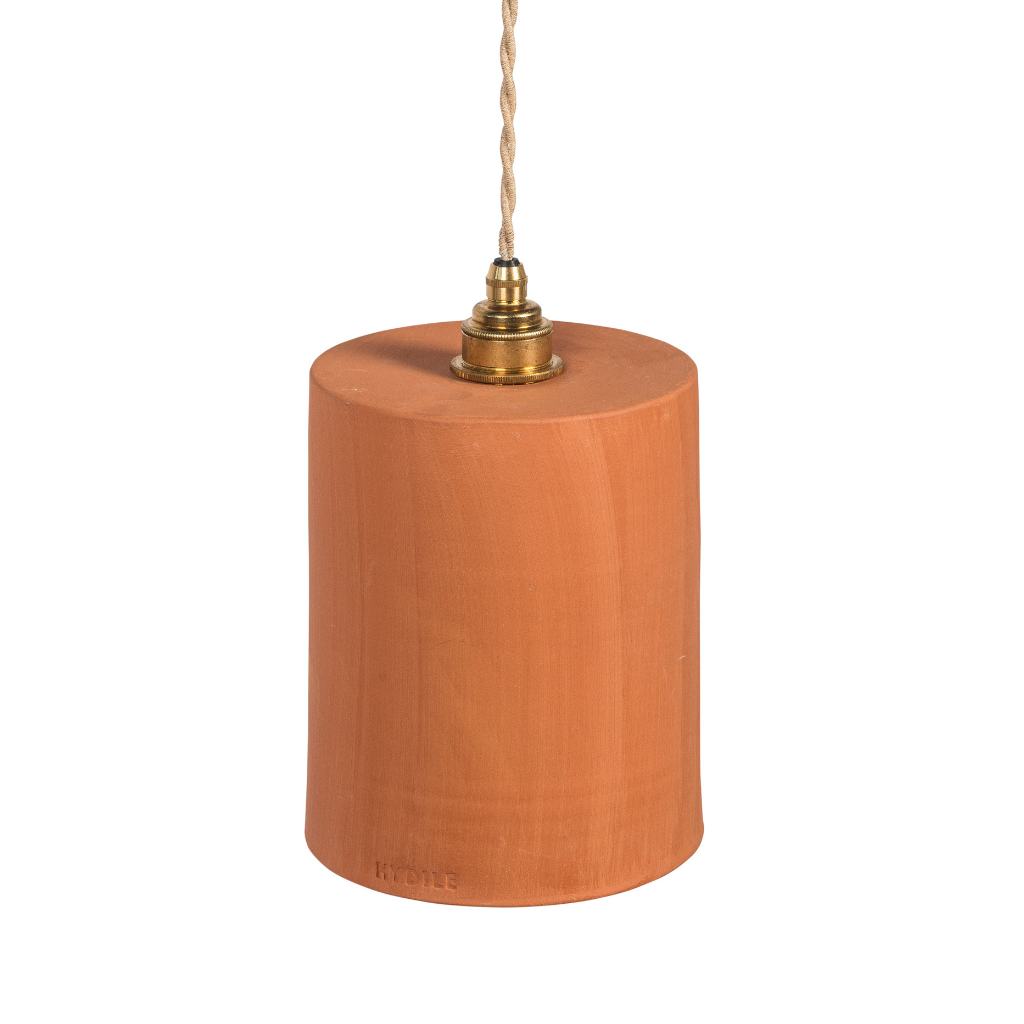 COLETTE - Suspension en terre cuite Ocre D15xH21cm