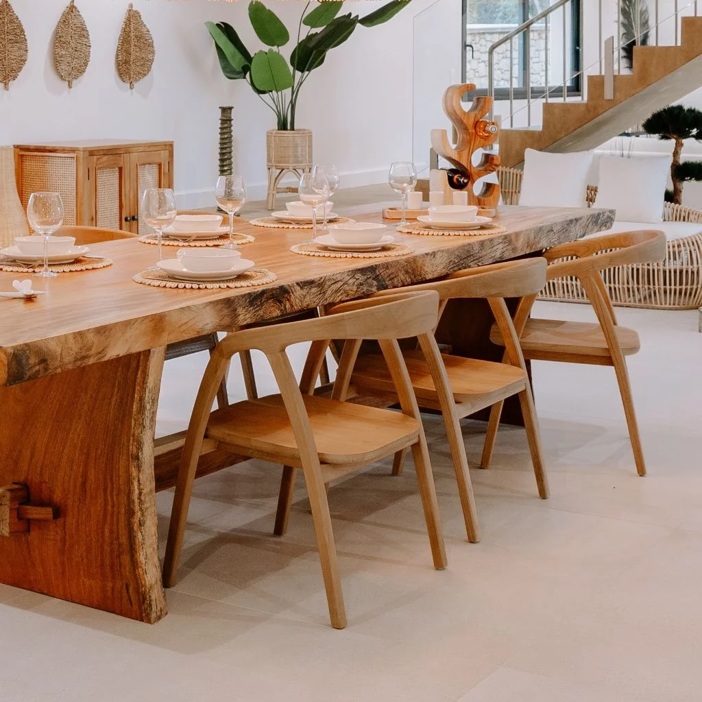 ANTA chaise naturel en teck