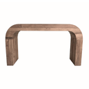 DOM - Comptoir arrondi en teck recyclé - 180x40x100cm