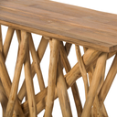 ENORA - Console en branches de teck L120*l40*H90cm