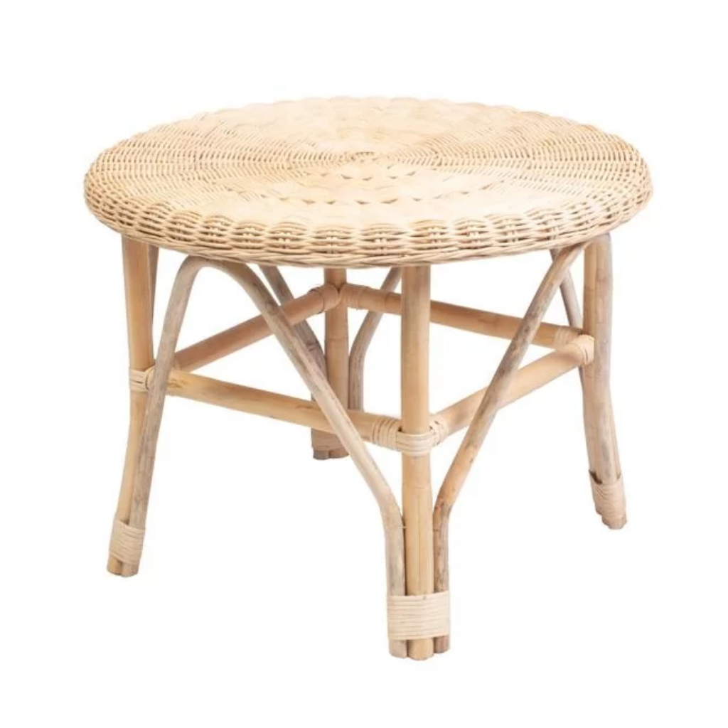 ERIA - Table basse ronde en rotin D60 H57