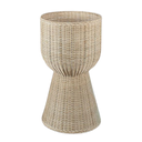 FLORENCE - Lot de 2 grands cache
 pots sur pied en rotin D35H60, D45H80