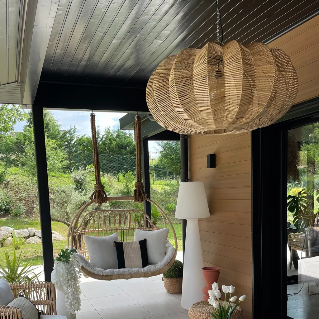 FRUIT NAT - Suspension fruit en rotin D100