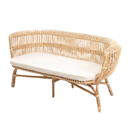HAVANA - Banquette en rotin avec coussin L150*l75*h74