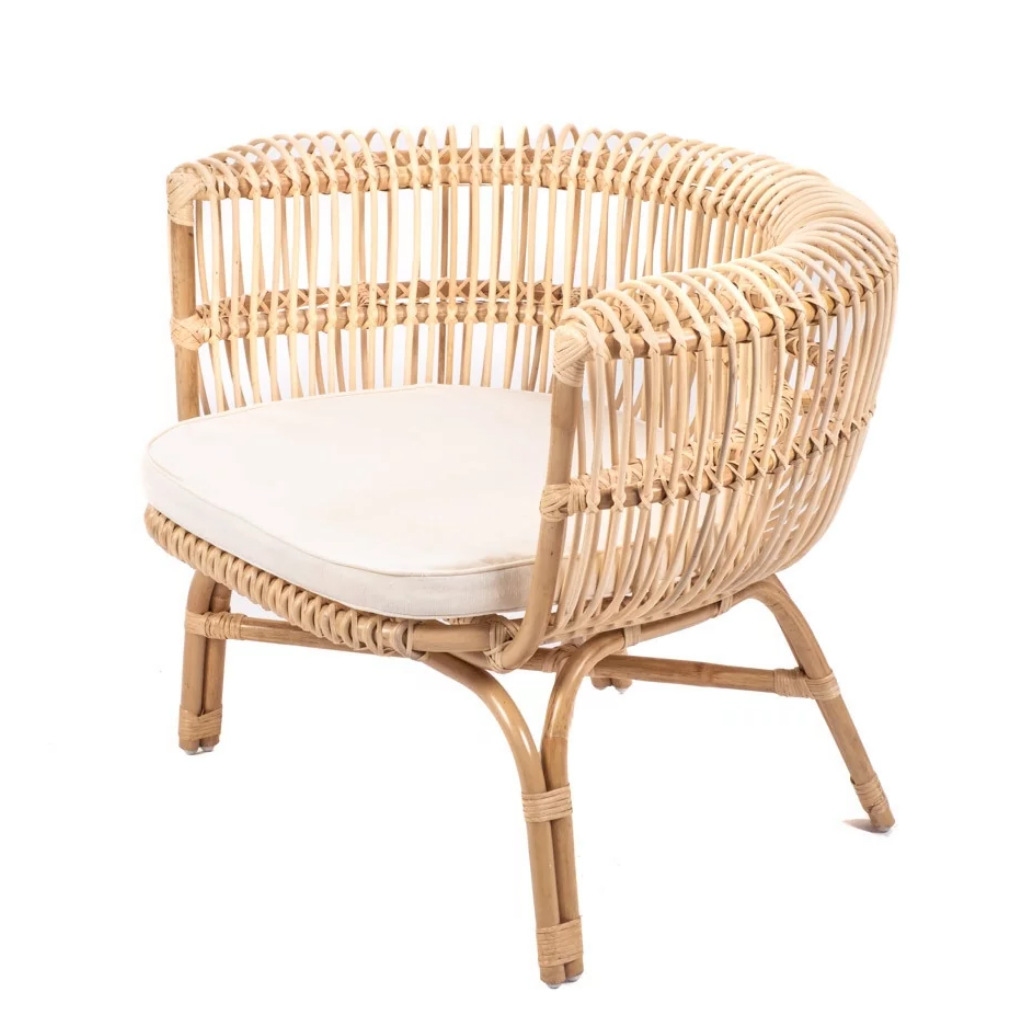 HAVANA - Fauteuil en rotin avec coussin L92*l70*h75