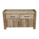 HECTOR - Meuble en teck recyclé 2 portes 140x50x80