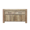 HECTOR - Meuble en teck recyclé 2 portes 140x50x80