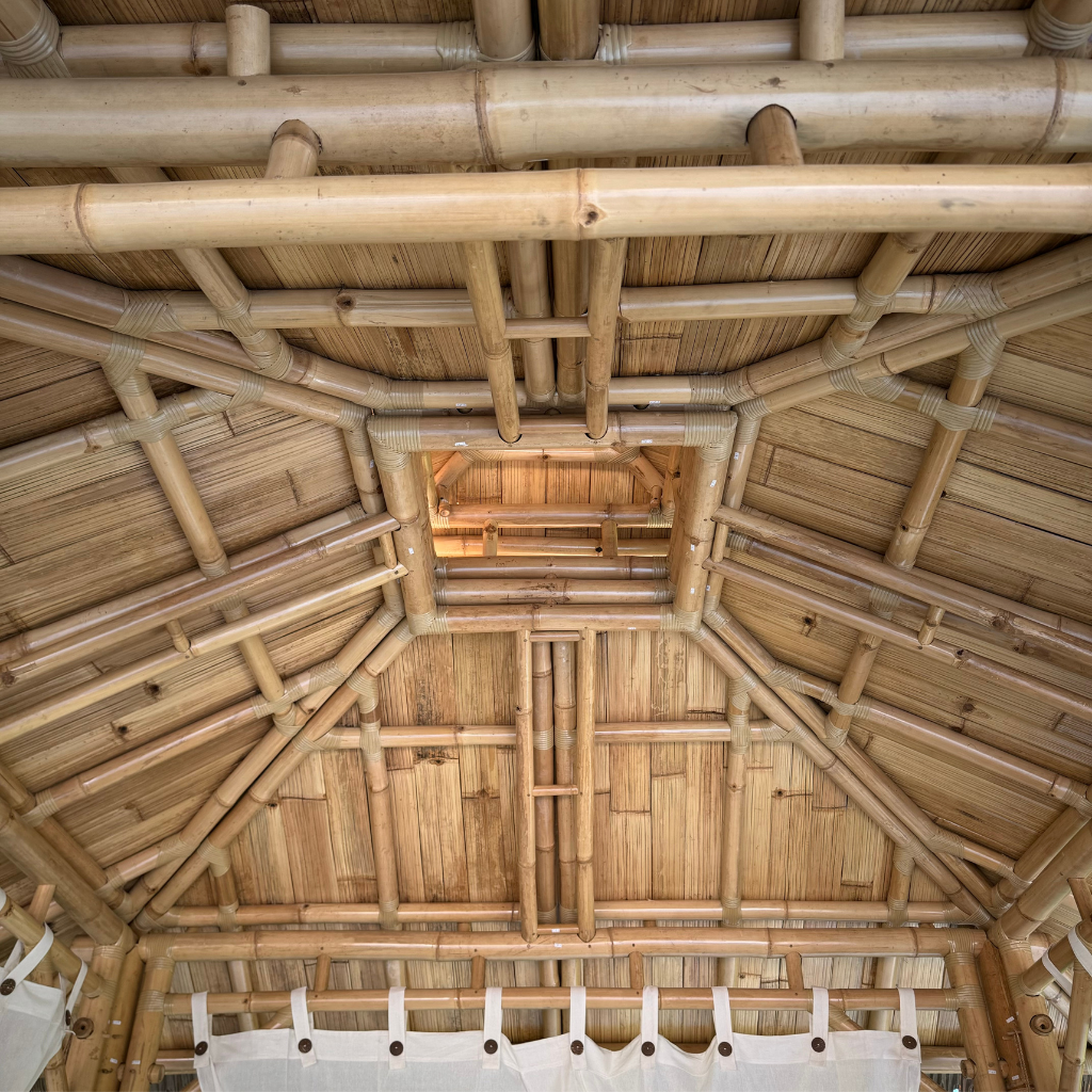 HYDILE - Gazebo en bambou 4m*4m Toiture