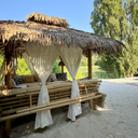 HYDILE - Gazebo en bambou 4m*4m Toiture