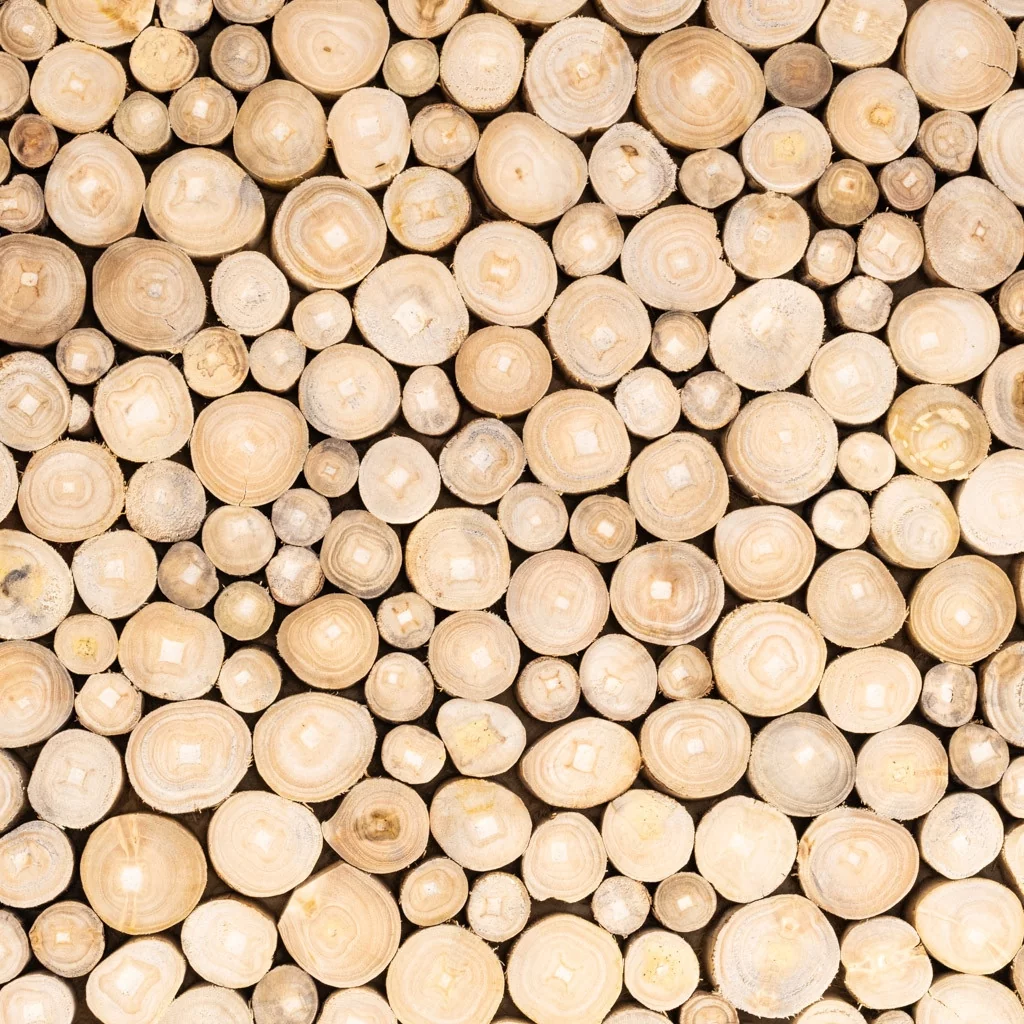 JATI - Grande table basse en bois de teck D80 h40cm