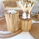 JATI - Guéridon - tabouret en bois de teck