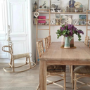 JIMY - Cheval à bascule en rotin - Objet de décoration L90xl45xh80cm