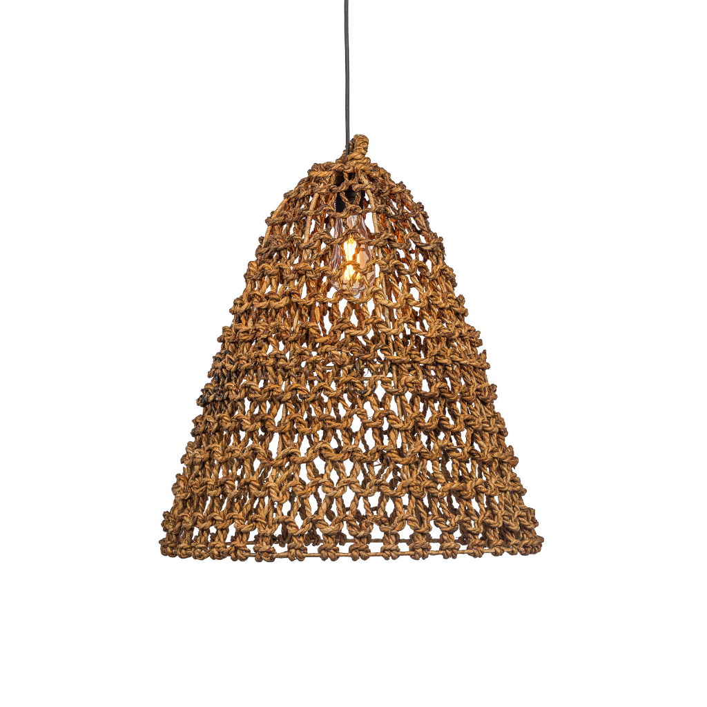 JOSY - Lot de deux suspensions en feuilles de bananier H50 et H40