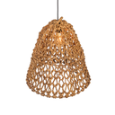 JOSY - Lot de deux suspensions en feuilles de bananier H50 et H40