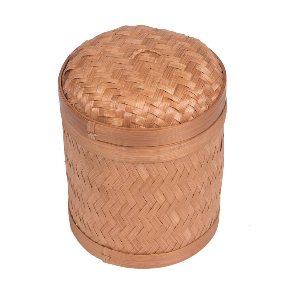 LEELOU - Petite corbeille en bambou 15*20 cm