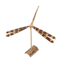 LIBELLULE - Sculpture en bambou sur pied L38xh27xl29cm
