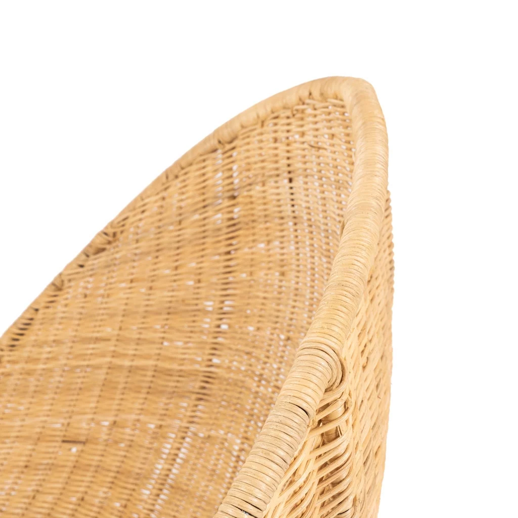 LINZO - Fauteuil rotin pièce unique H10, Largueur 85, Profondeur 78 cm