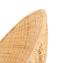 LINZO - Fauteuil rotin pièce unique H10, Largueur 85, Profondeur 78 cm