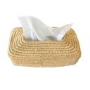 LONYO -Boîte à mouchoirs en raphia - L26cmx l14cmx H8cm
