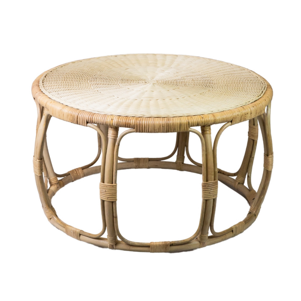 LOUISE - Table basse en rotin D80*H45