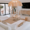 LOUISE - Table basse en rotin D80*H45