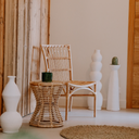 MANA - Guéridon en rotin D40 H50cm