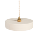 MICHELE TAILLE L - Suspension en terre cuite Blanche D29xH6,5cm
